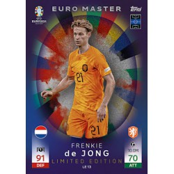 Topps Match Attax UEFA EURO 2024 Euro Master Limited Edition Frenkie de Jong (Netherlands)